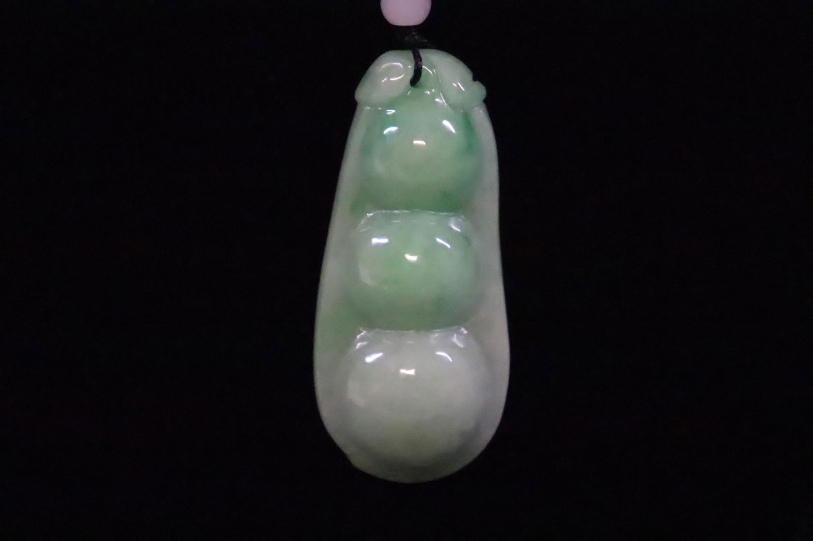 apple green jadeite carved ornament as pendant (1 of 9)