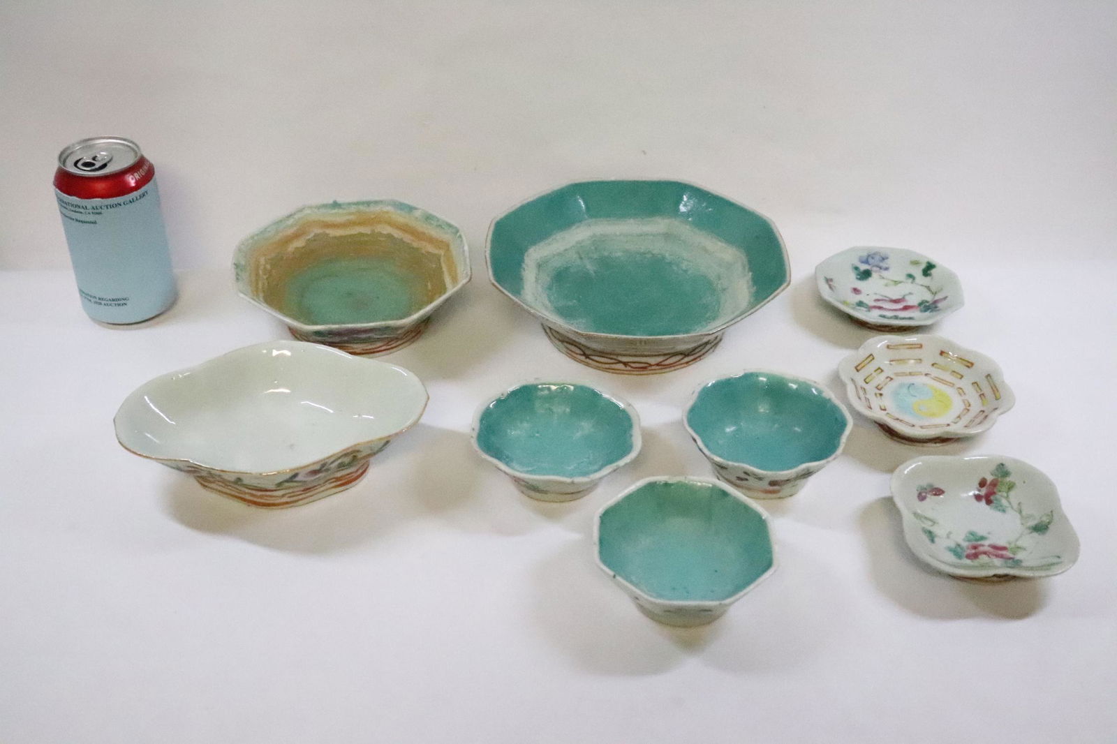 9 piece Chinese antique porcelain bowls (1 of 10)