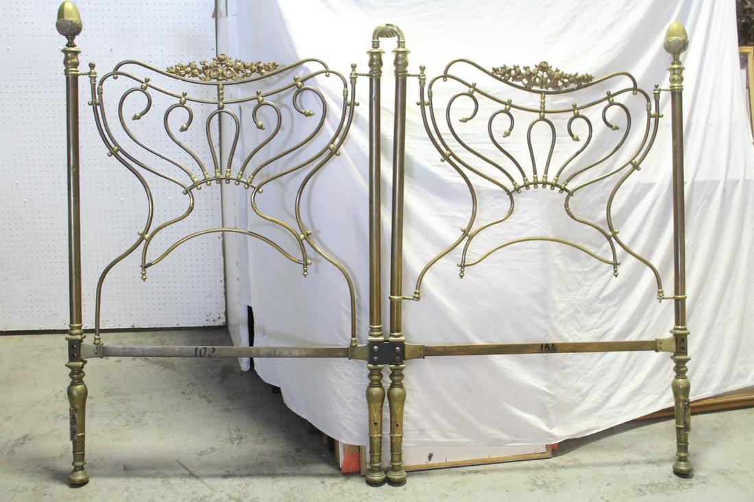 Brass king headboard deals
