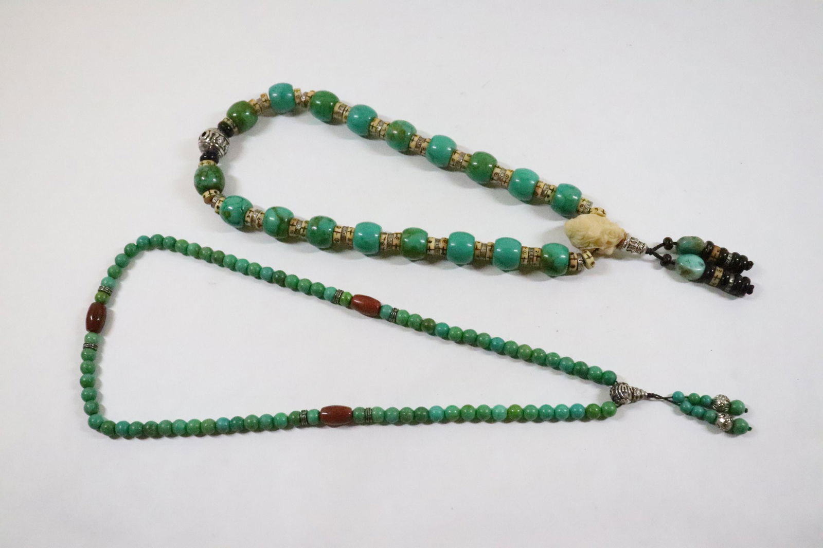2 turquoise like bead necklaces (1 of 10)