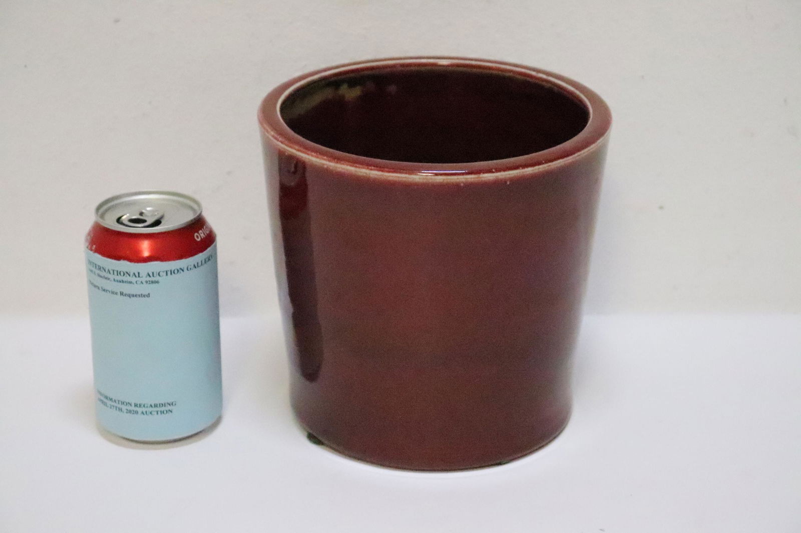 A fine Chinese red glazed porcelain brush holder (1 of 11)