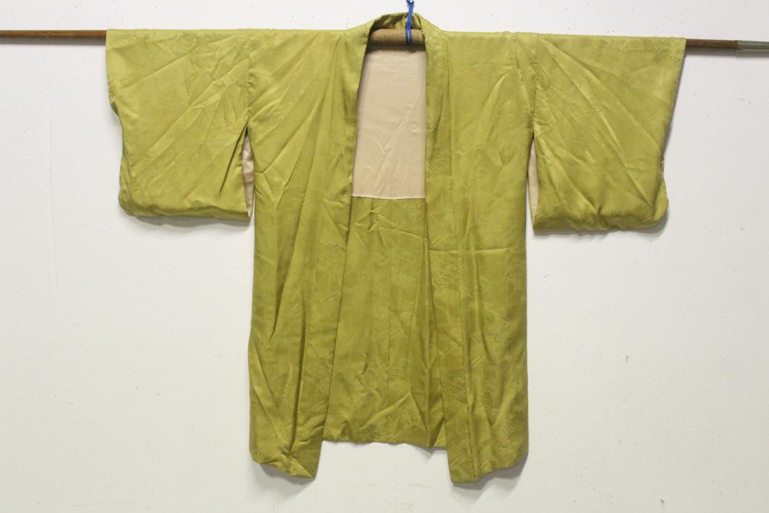 Chinese vintage silk robe with kesi style decoration (1 of 9)
