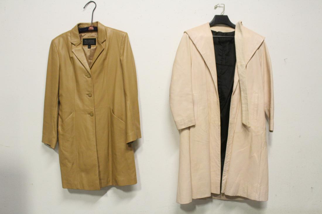 2 lady's full length leather coat (1 of 10)