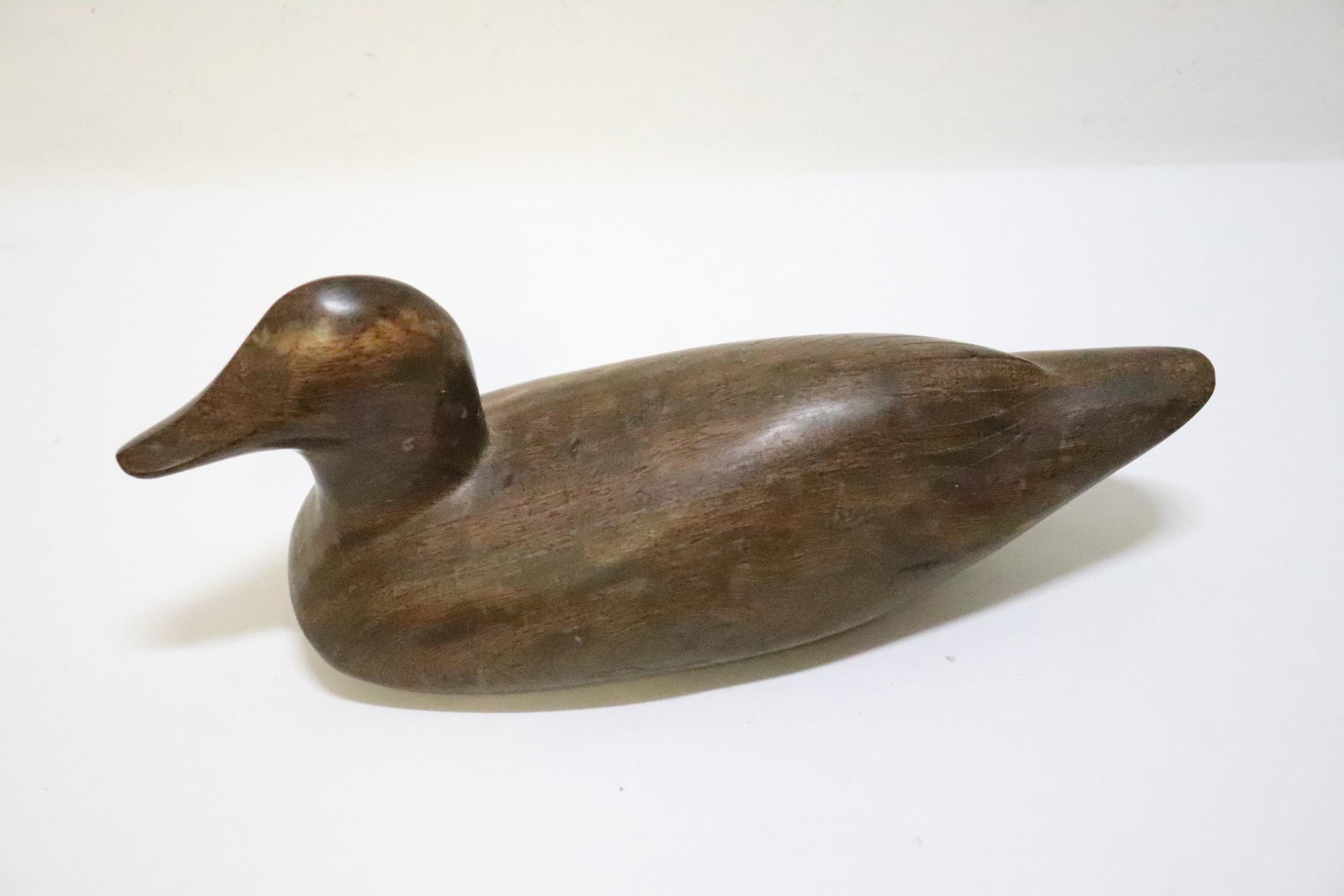 Very heavy vintage wood carved decoy (1 of 9)