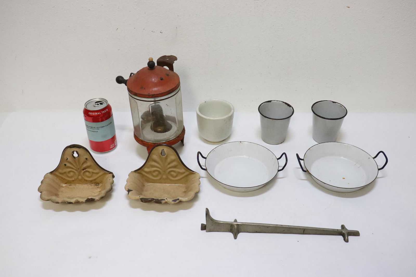 Victorian egg mixer, & misc. Victorian kitchen items (1 of 10)
