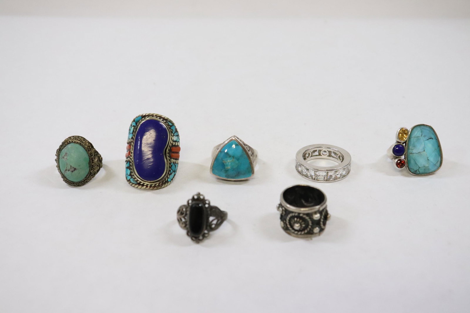 7 sterling silver rings (1 of 10)