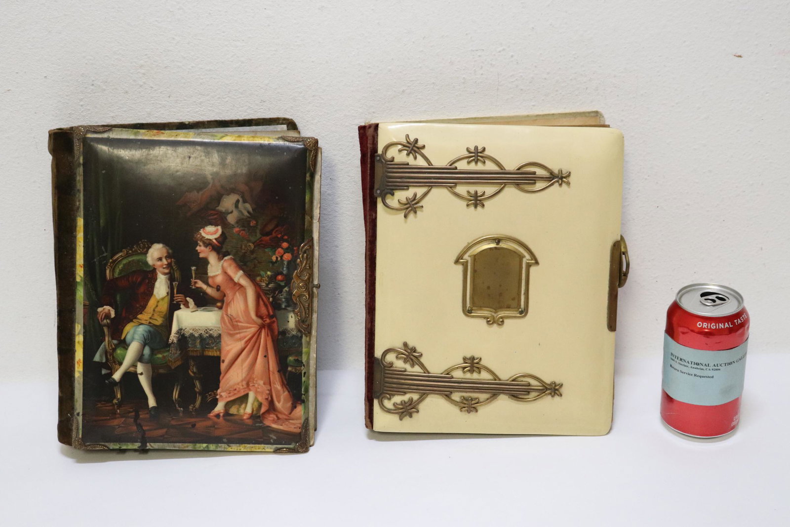2 beautiful European antique photo albums: 2 beautiful European antique photo albums