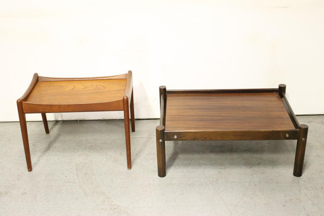 2 Danish motif teak wood side tables (1 of 9)