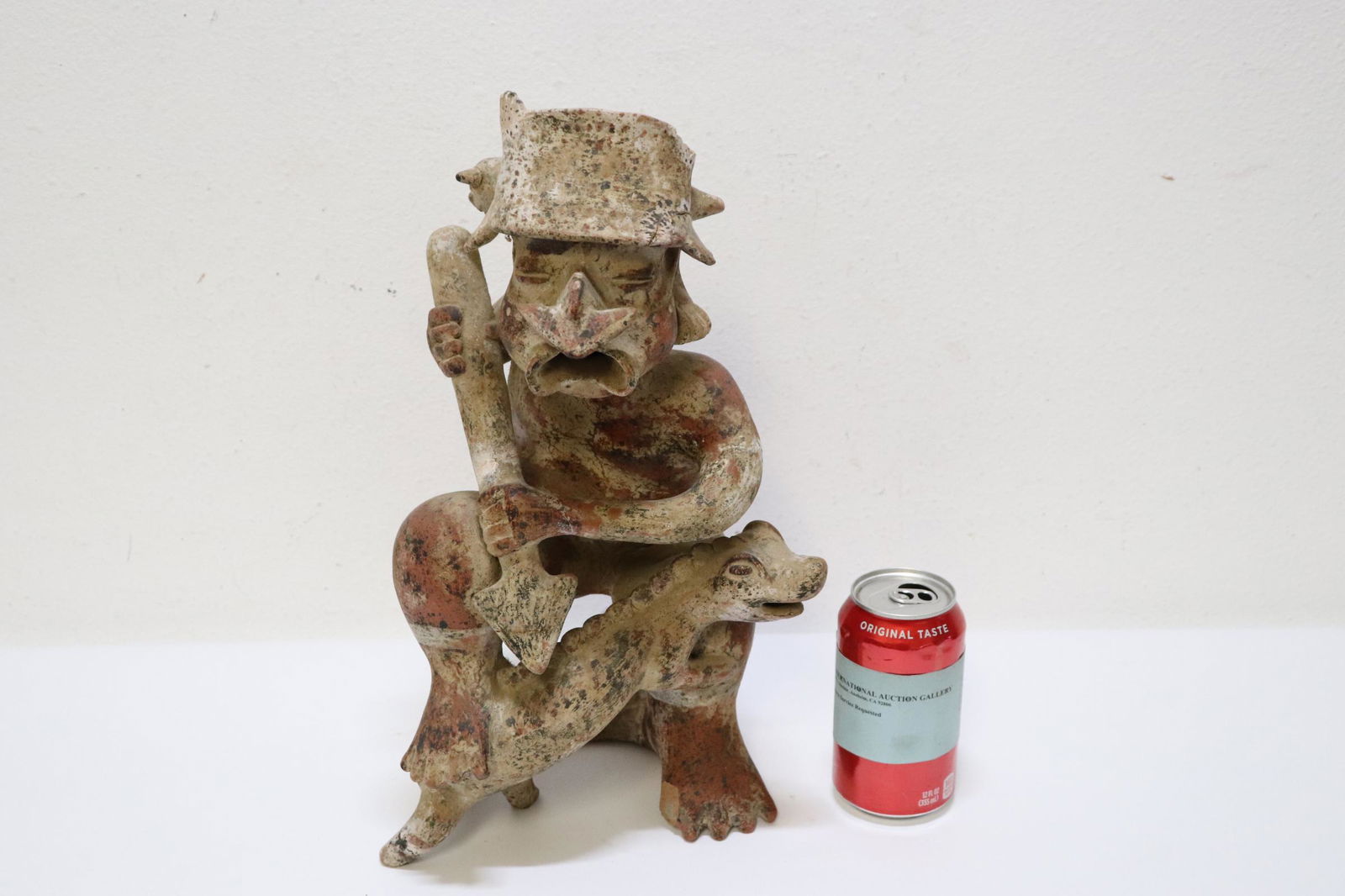 Latin American pottery sculpture in deity motif (1 of 9)