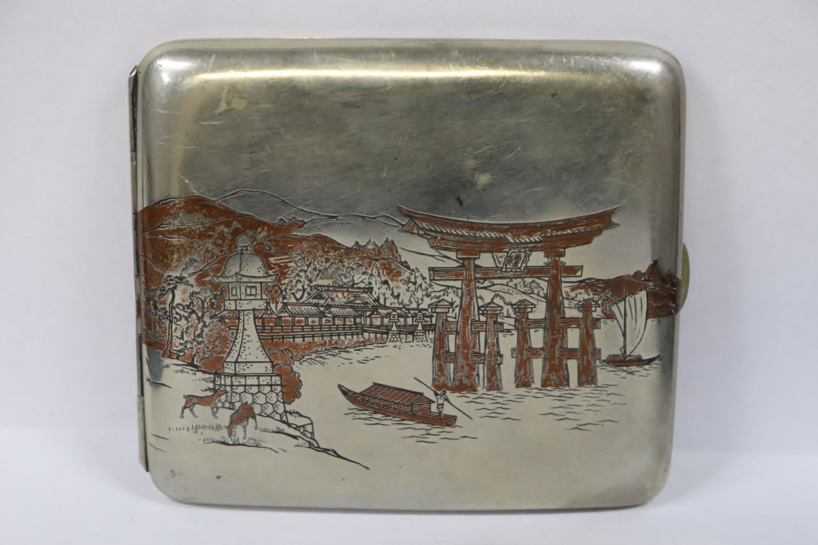 Early 1900 Japanese sterling cigarette case (1 of 14)