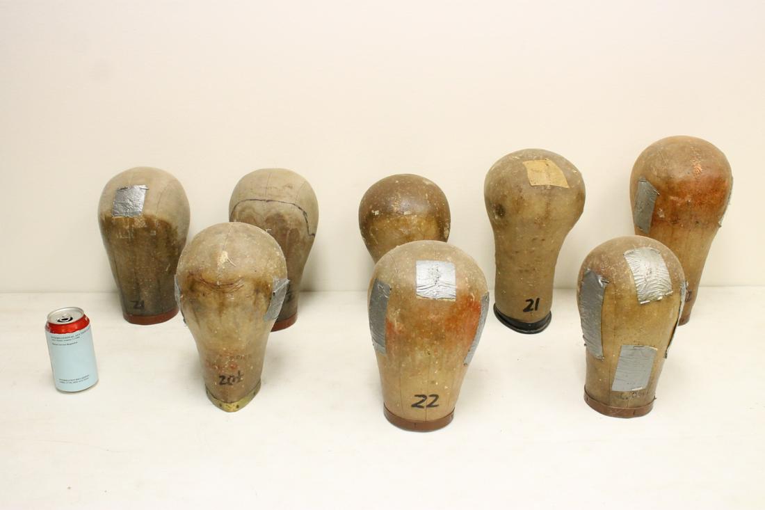 7 vintage mannequin heads (1 of 9)