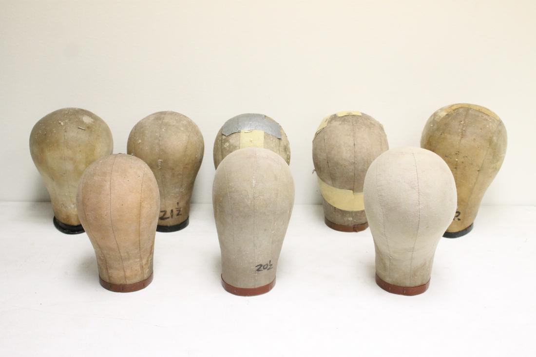 7 vintage mannequin heads (1 of 8)