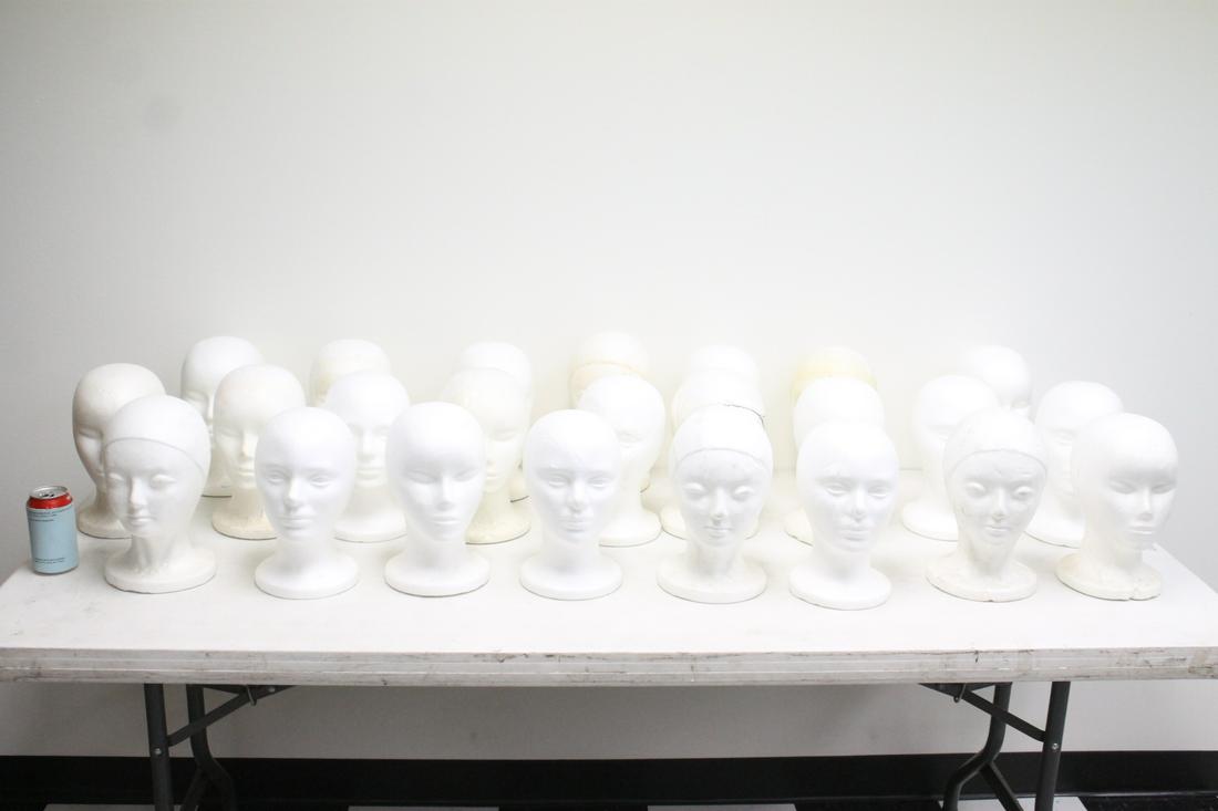 Large lot of form mannequin heads (1 of 9)
