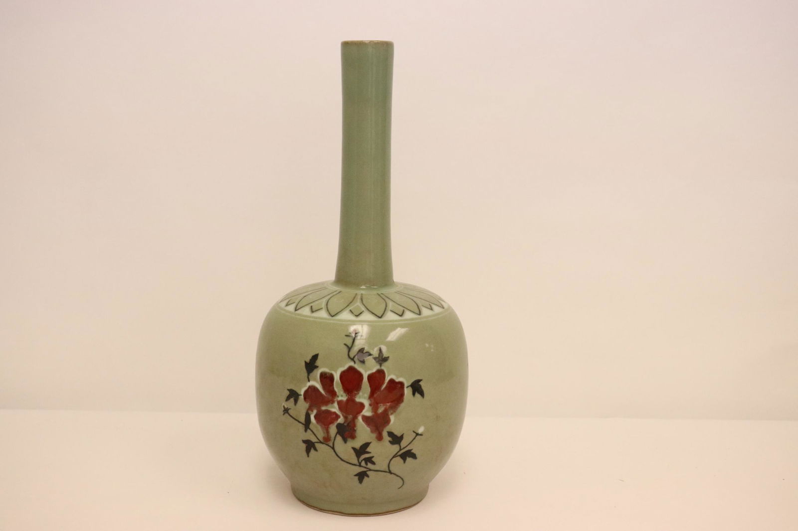 Korean celadon porcelain vase (1 of 9)