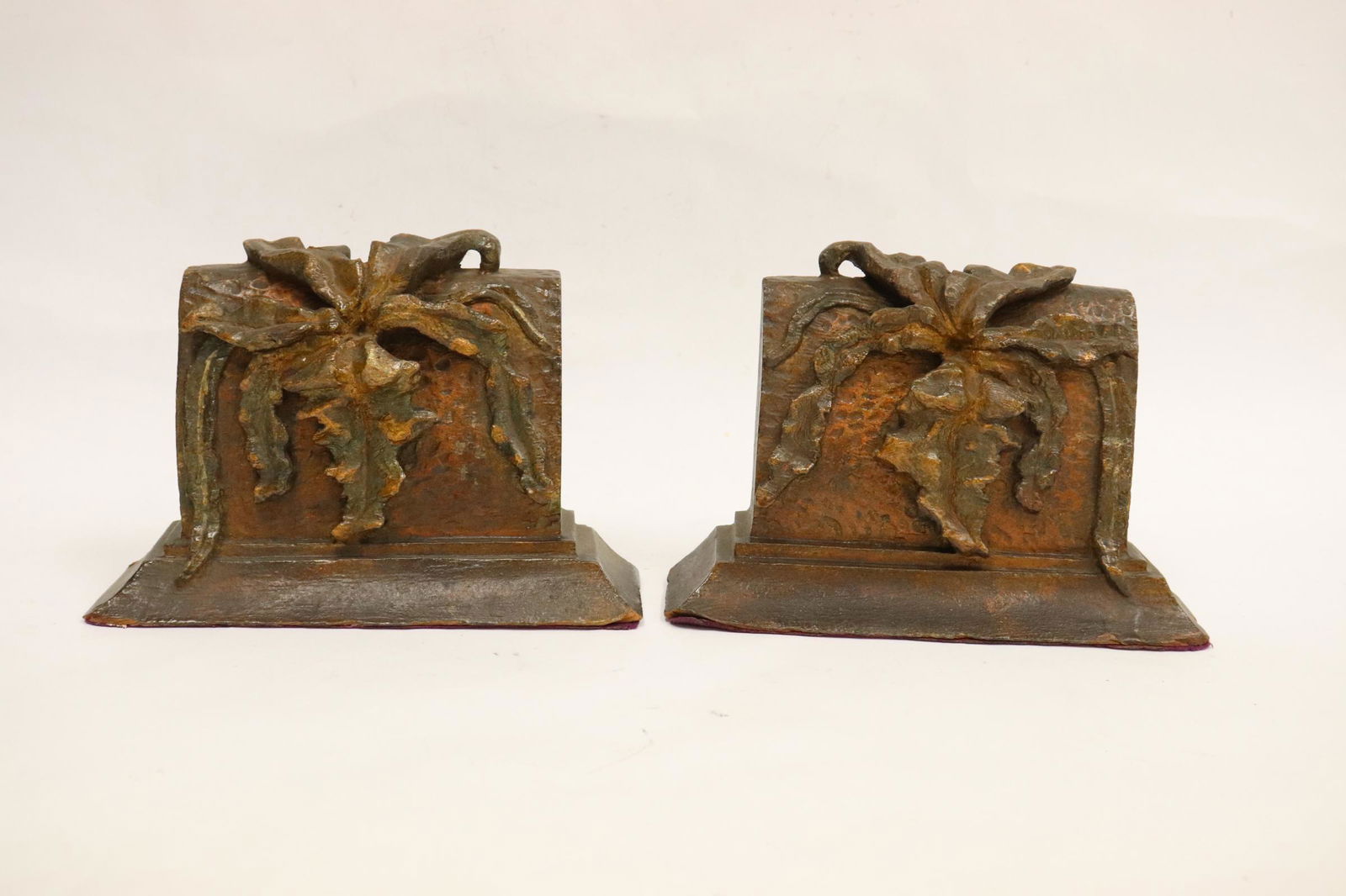 Pair antique European wood carved bookends (1 of 9)