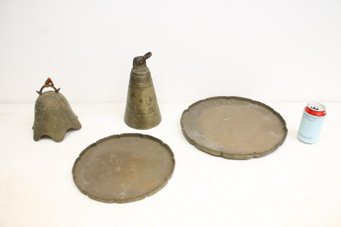 4 Chinese vintage brass/ bronze pieces (1 of 9)