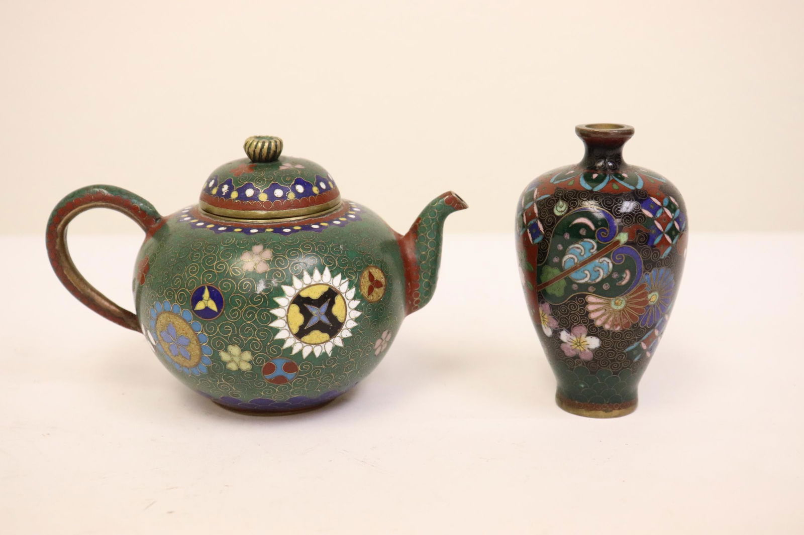 2 Japanese antique cloisonne pieces (1 of 10)