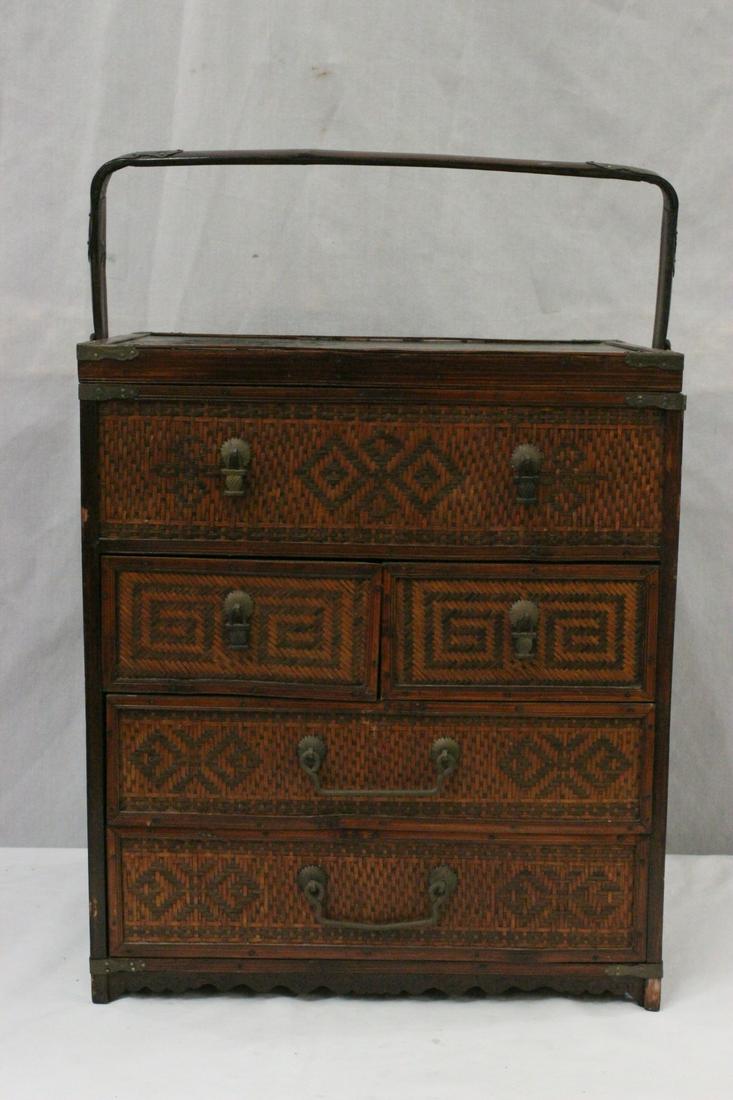 Fine Chinese bamboo stackable box (1 of 9)