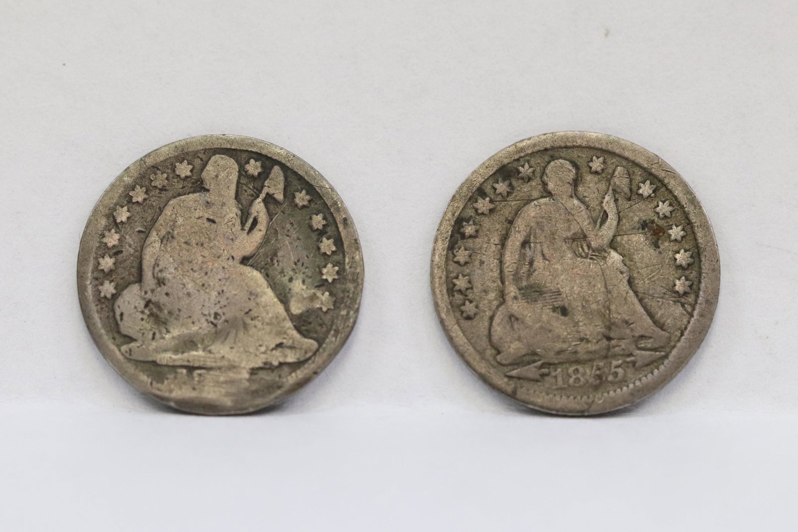 2 silver arrow half dime (1 of 8)