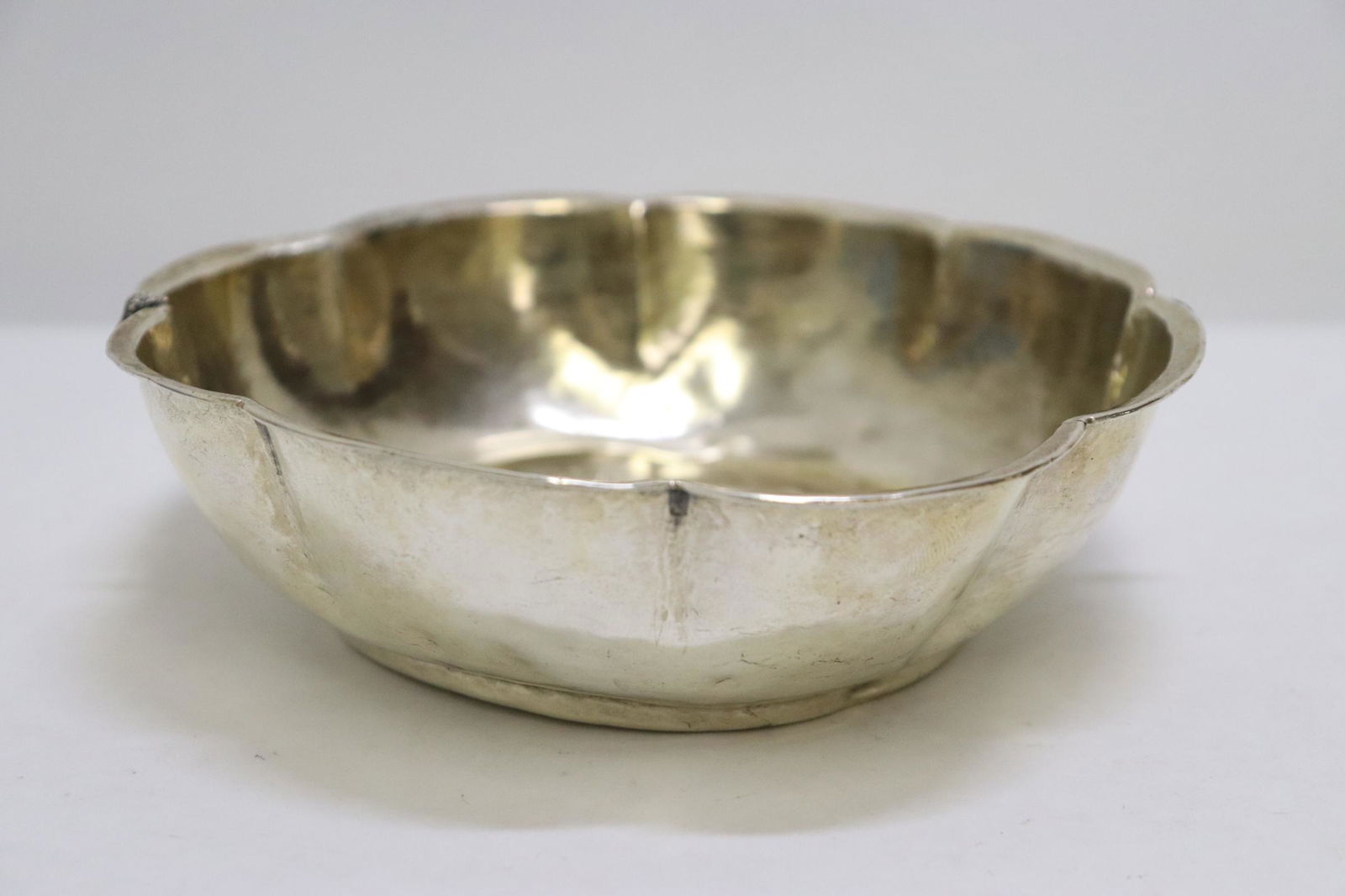 Spanish colonial hand hammered silver handled bowl (1 of 12)