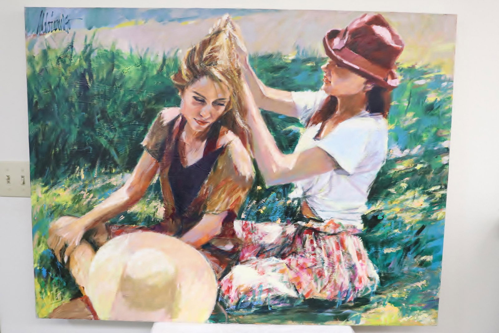 large oil on canvas painting by Aldo Luongo (1 of 11)