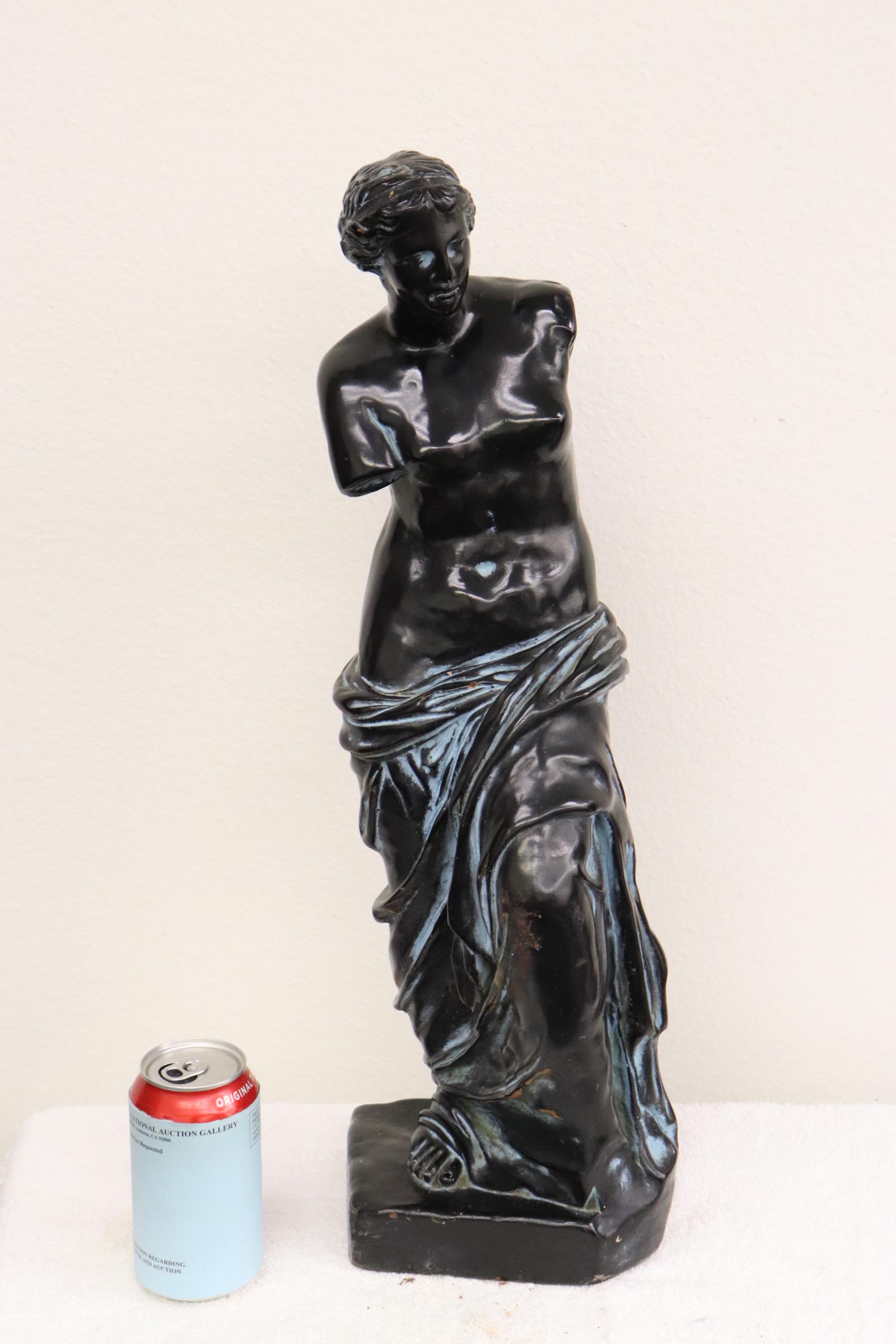 Casted figure of Venus: Casted figure of Venus, 22.5"H