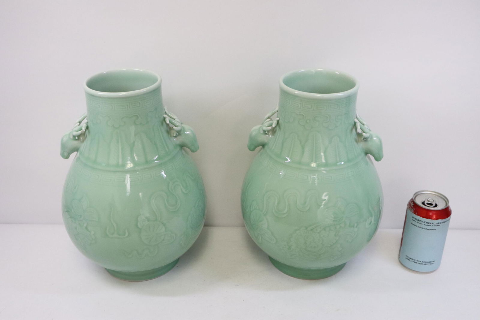 Pair light green porcelain jars (1 of 11)