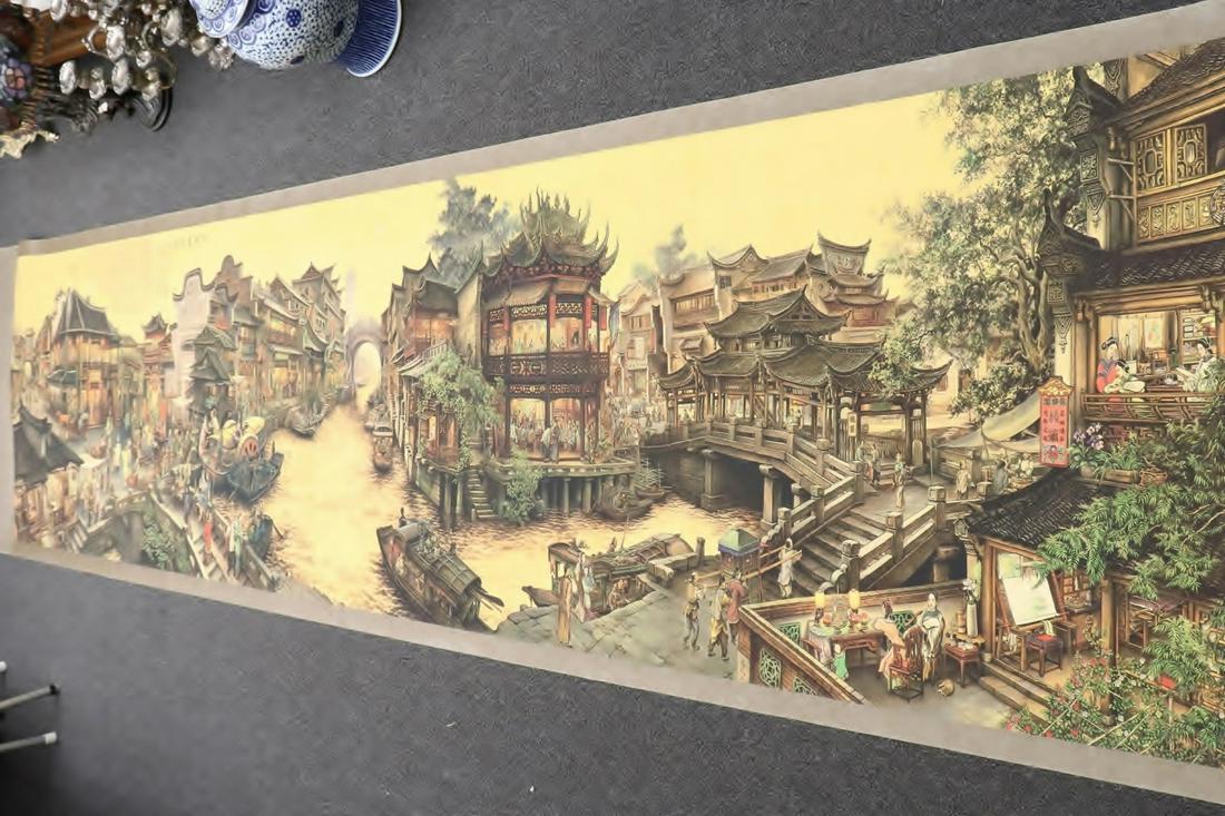 A very long Chinese scroll print (1 of 15)