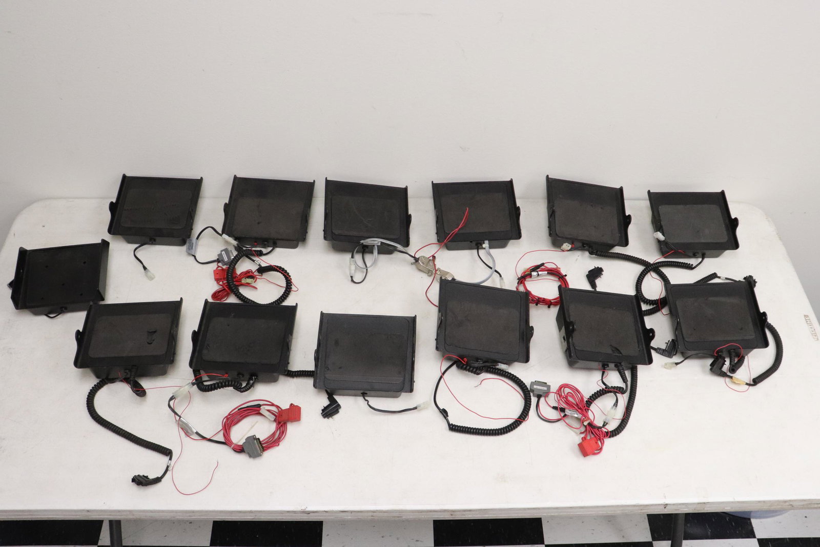 13 Motorola 800 UHF speakers: 13 Motorola 800 UHF speakers, model #HLN 6042A, county surplus property, condition unknown