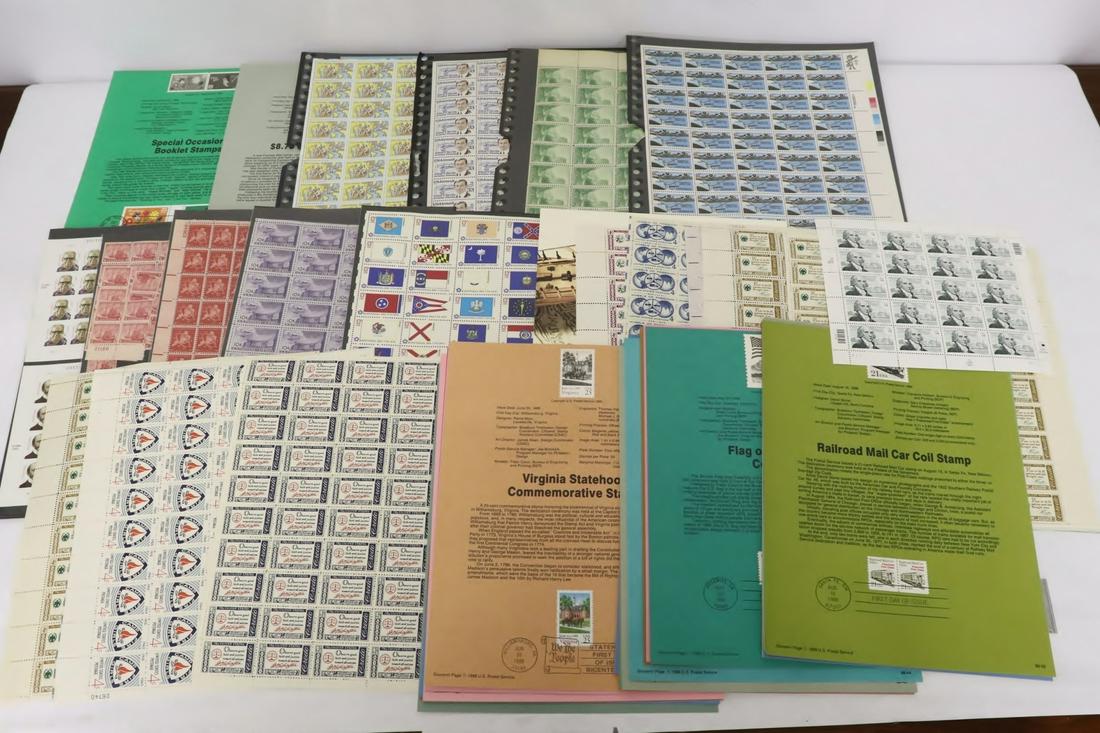 1st day US express mail stamp, & misc. stamps (1 of 10)