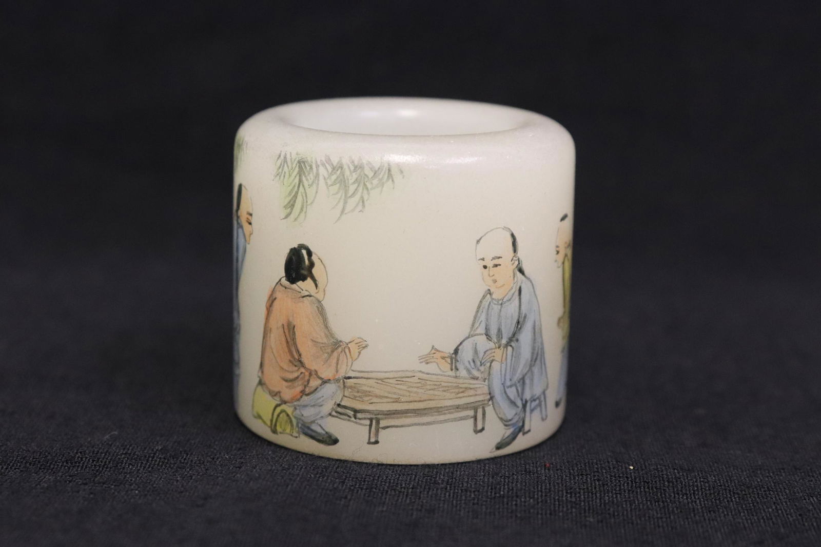 Enamel on Peking glass archer's ring (1 of 10)