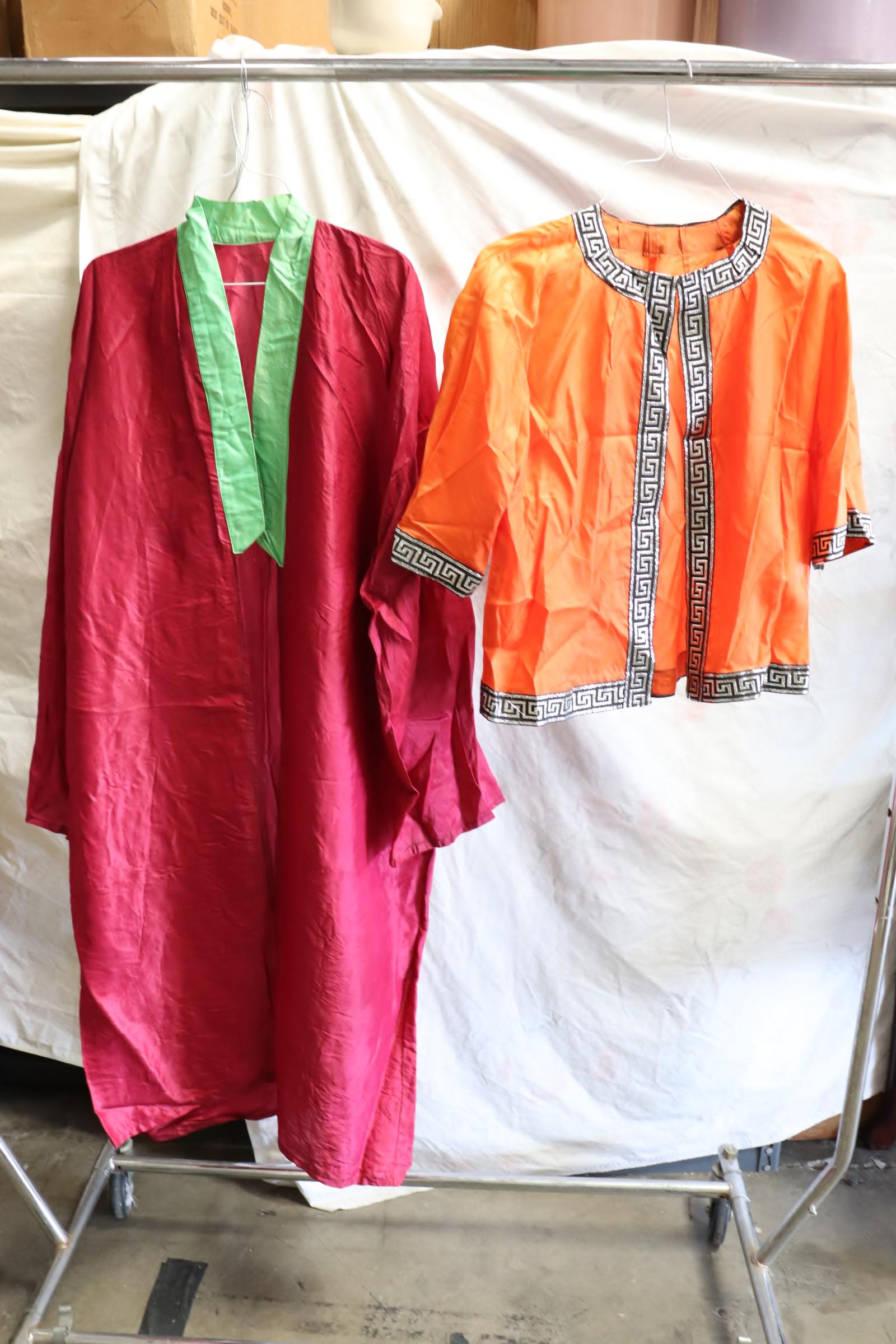 2 Korean silk robes: 2 Korean silk robes