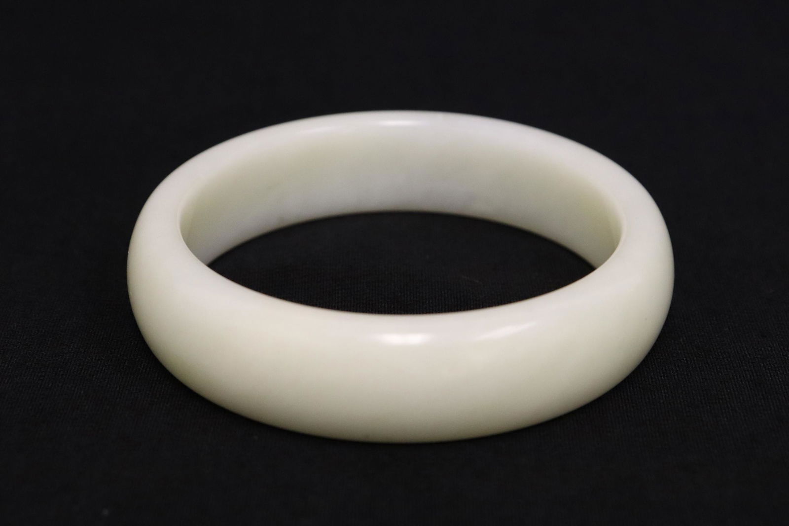 Chinese jade like stone carved bangle (1 of 8)