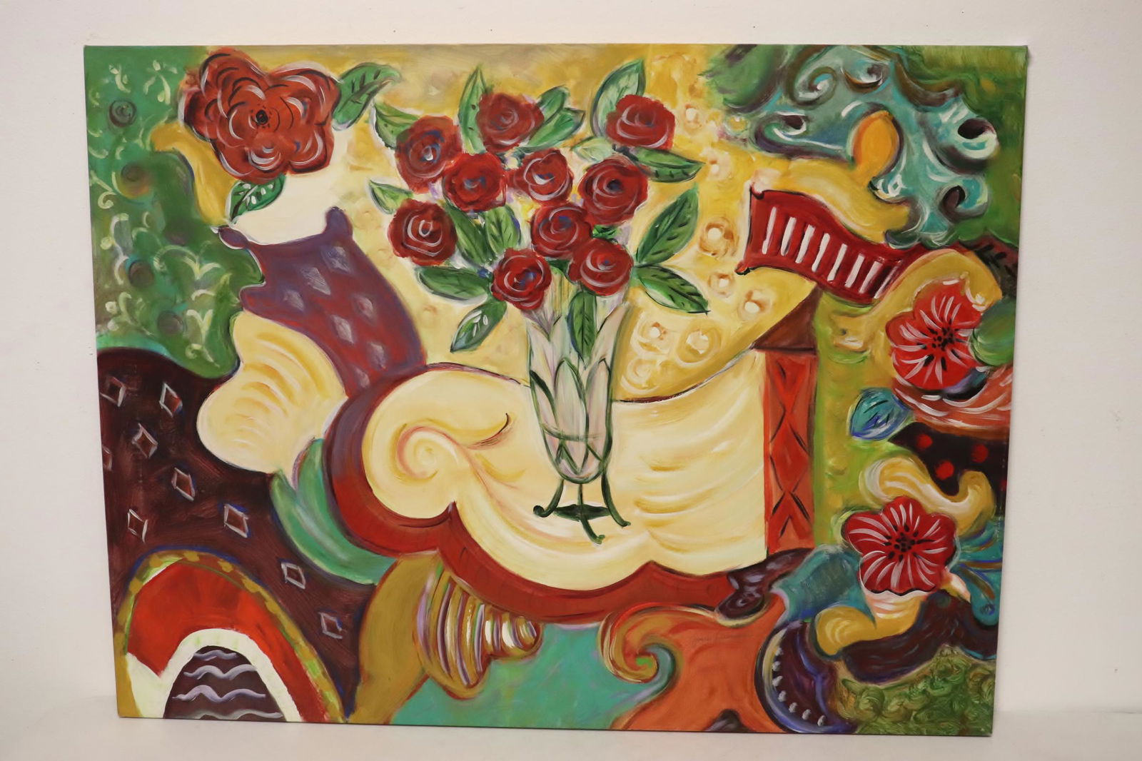 Lg contemporary o/c painting by Joyce Liberman (1 of 12)