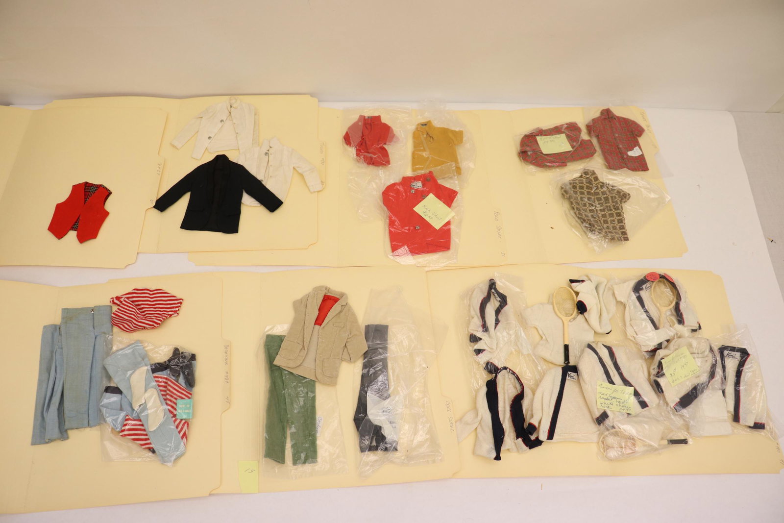 Lot of 60's Ken doll clothing: Lot of 60's Ken doll clothing