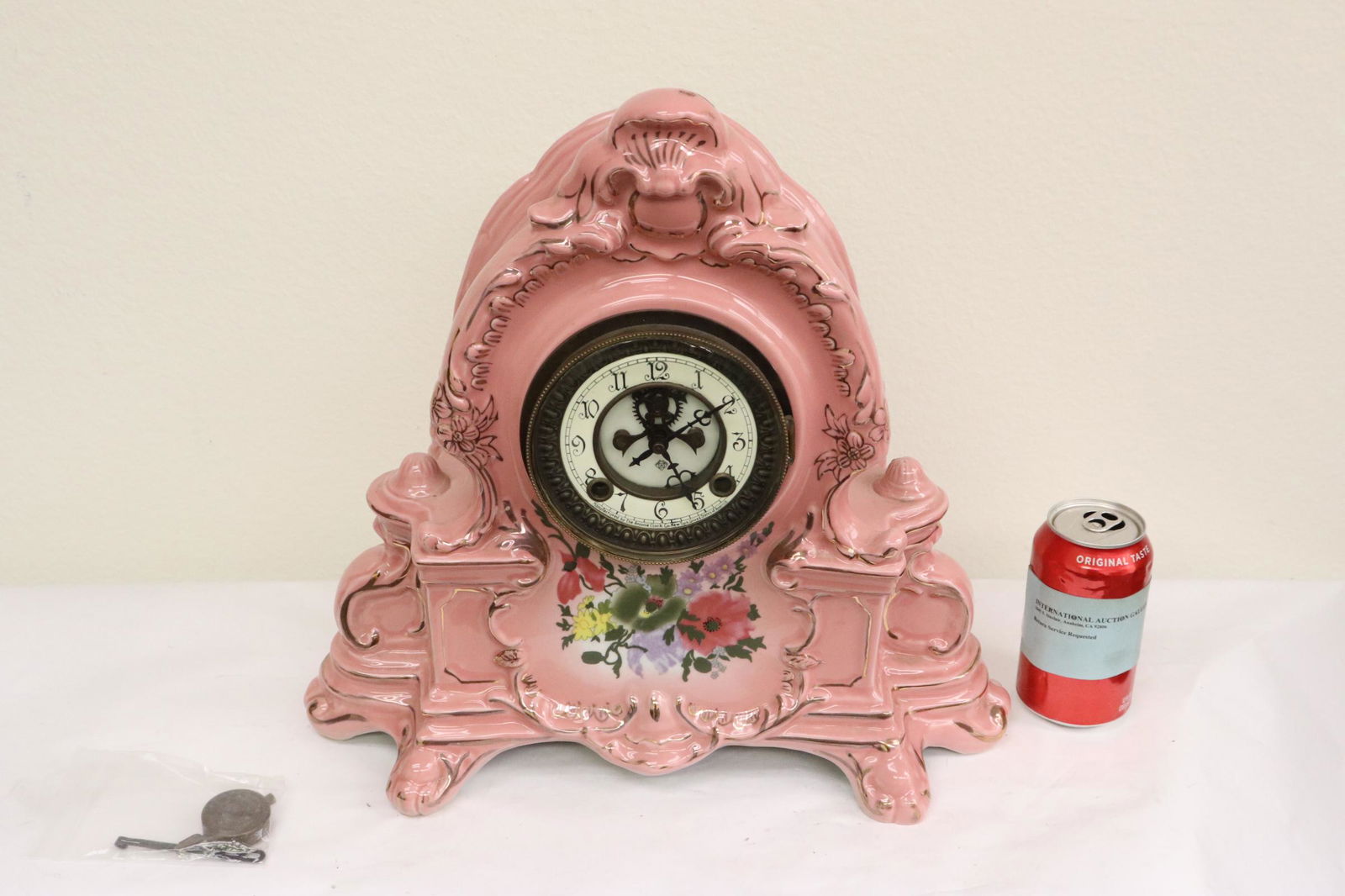 Antique porcelain cased Ansonia clock (1 of 10)