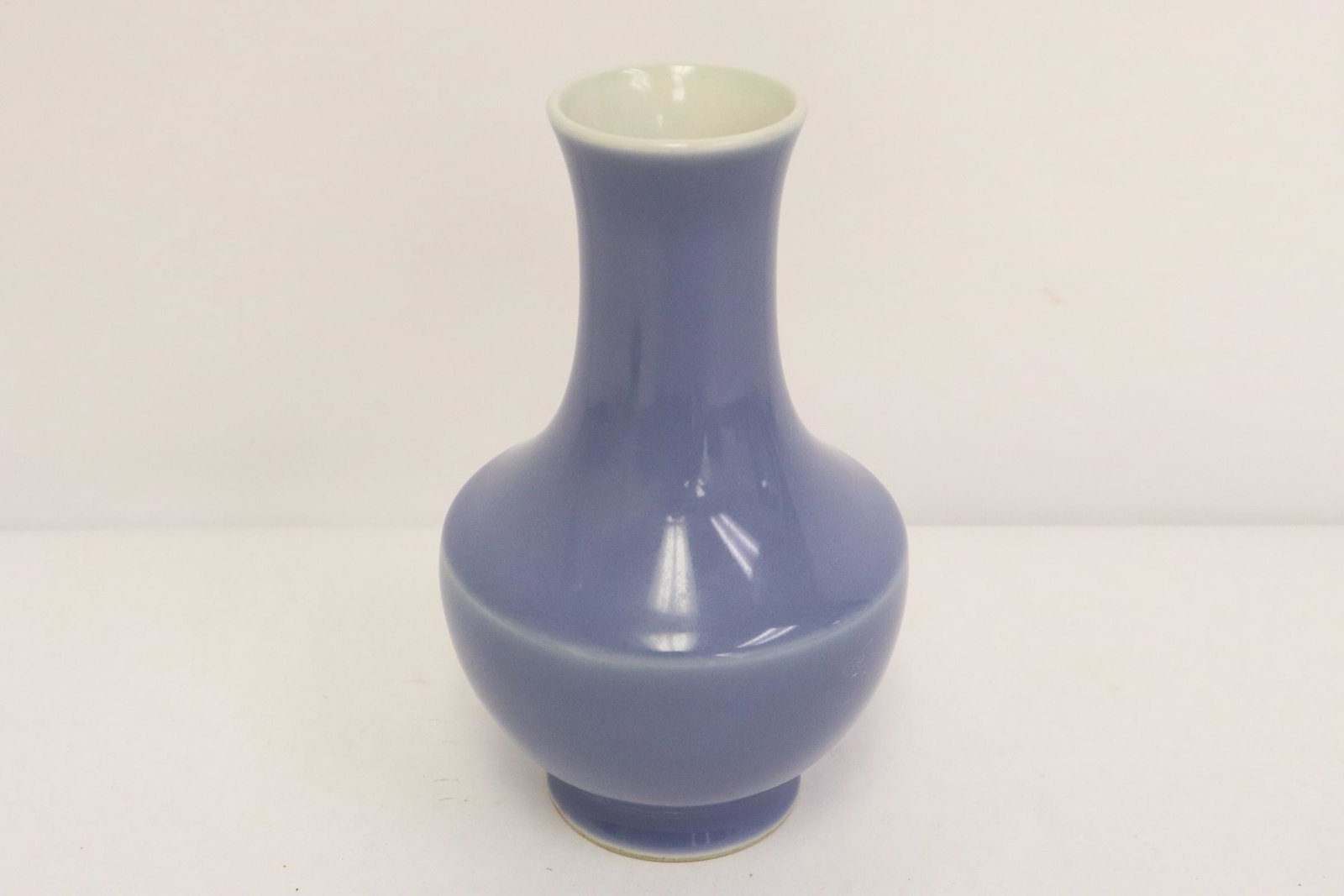 Chinese light blue glazed porcelain vase (1 of 9)
