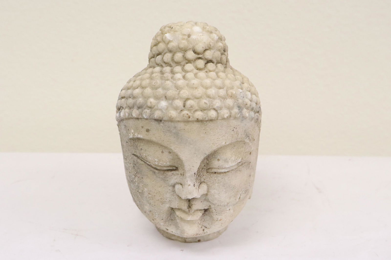 Fine Chinese stone carved Buddha head (1 of 10)