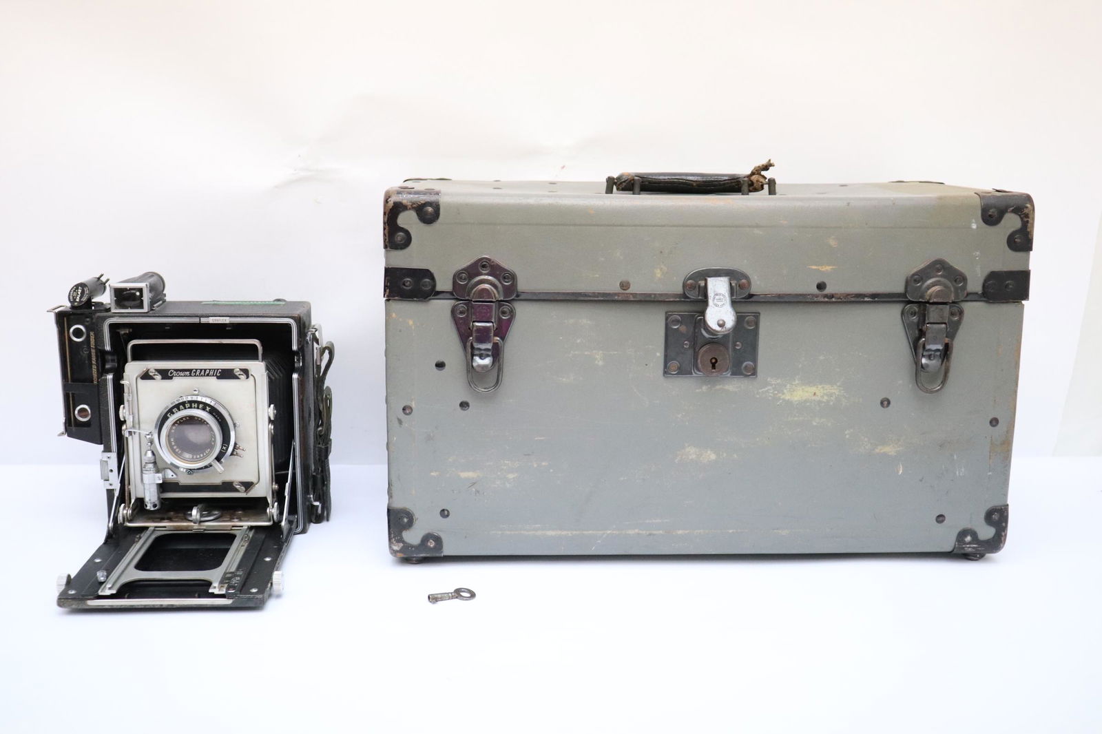 Graflex Camera W/ Kalart Rangefinder & Etc