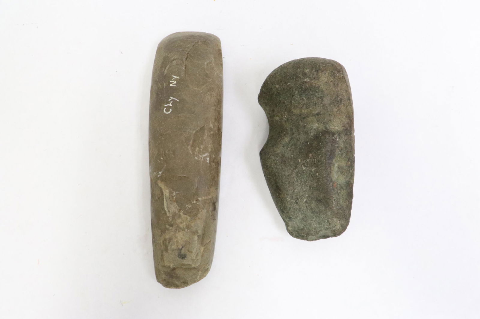 2 American Indian stone tomahawk heads (1 of 10)