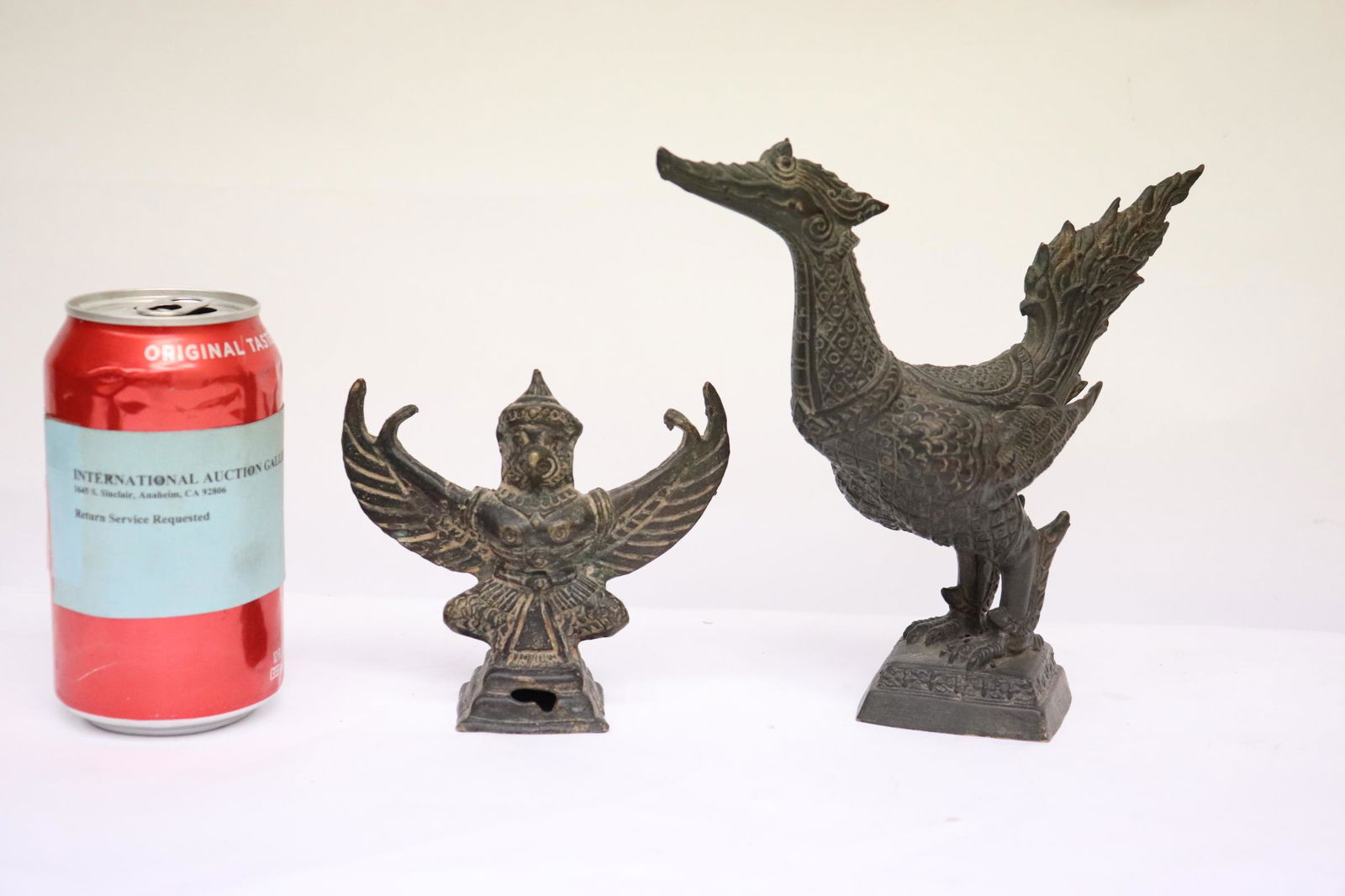 2 antique bronze sculpture of deity (1 of 10)