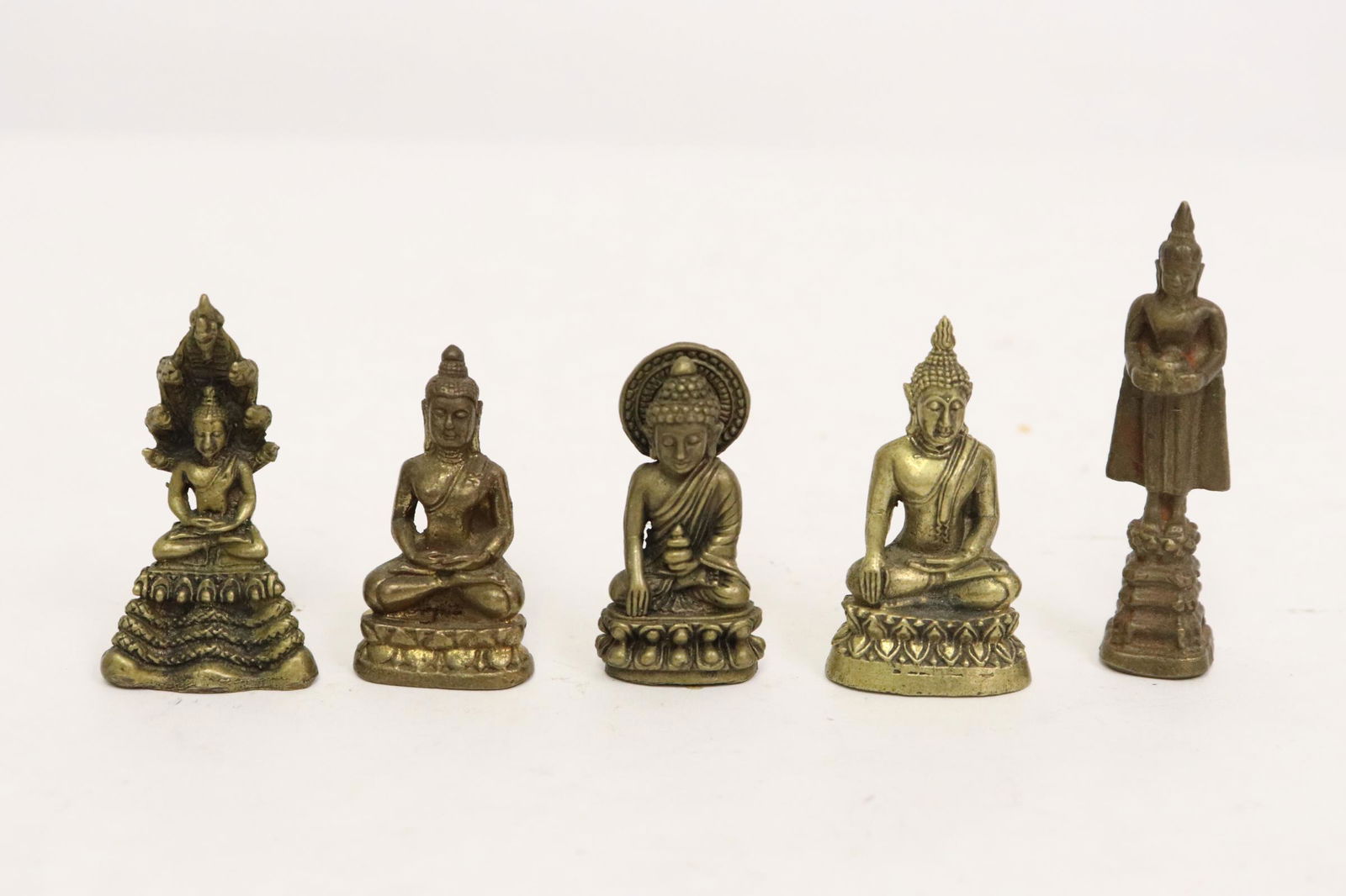 5 vintage miniature bronze/ brass sculpture (1 of 9)
