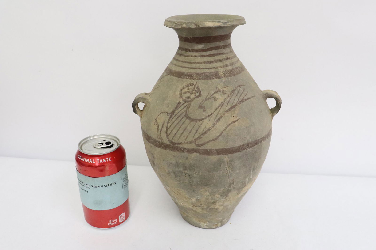 Korean pottery handled jar (1 of 11)