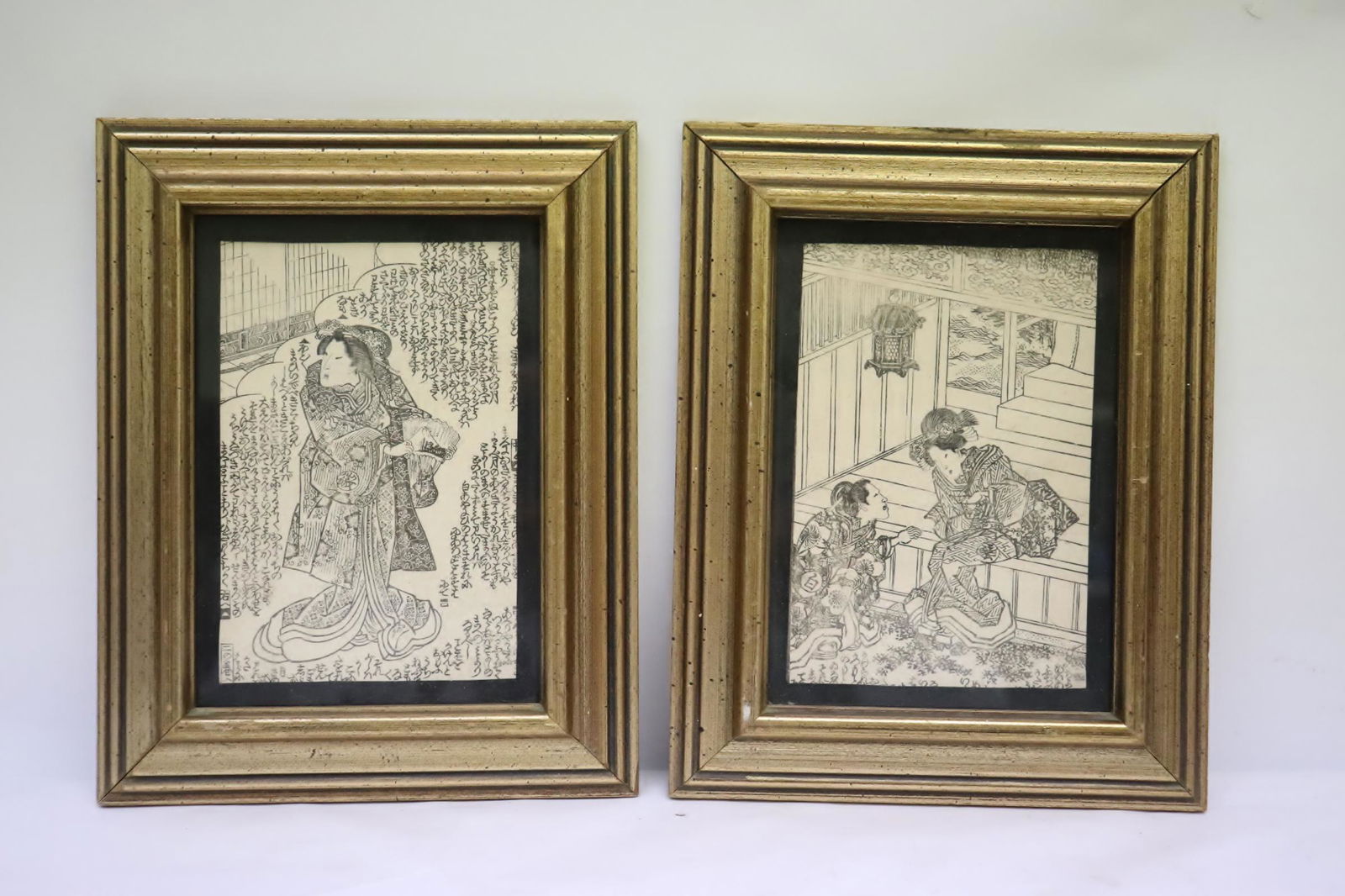 2 small Japanese woodblock print (1 of 10)