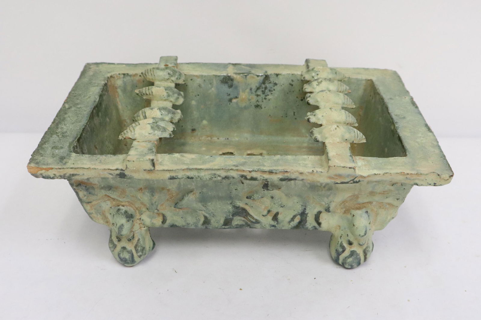 Han style green glazed pottery stove (1 of 10)