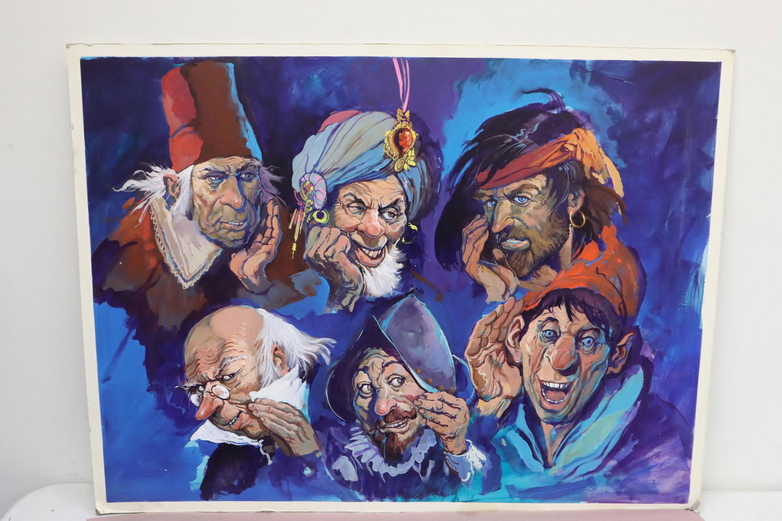 Lg watercolor/ gouache by Disney artist Greg Pro (1 of 11)