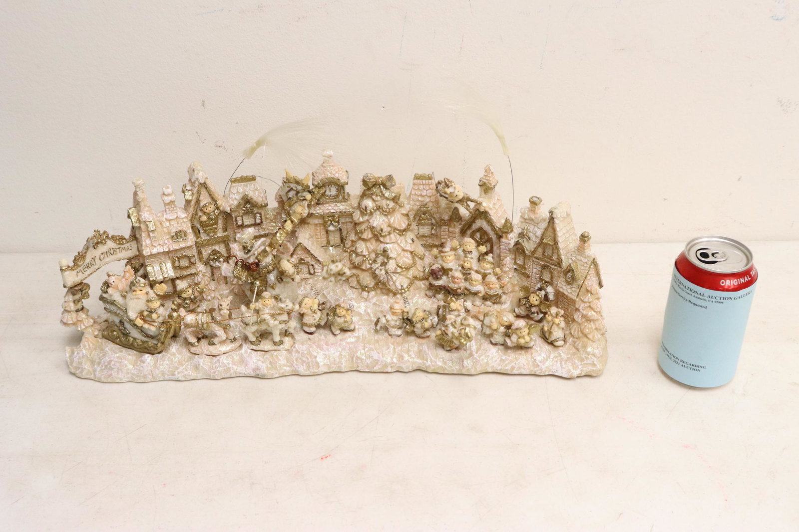 A fine musical automaton "Christmas snow scene": A fine musical automaton "Christmas snow scene"