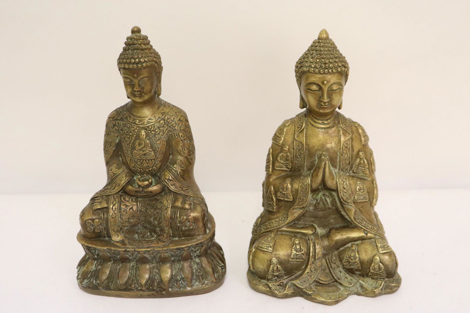 2 Chinese bronze sculptures of deity (1 of 10)