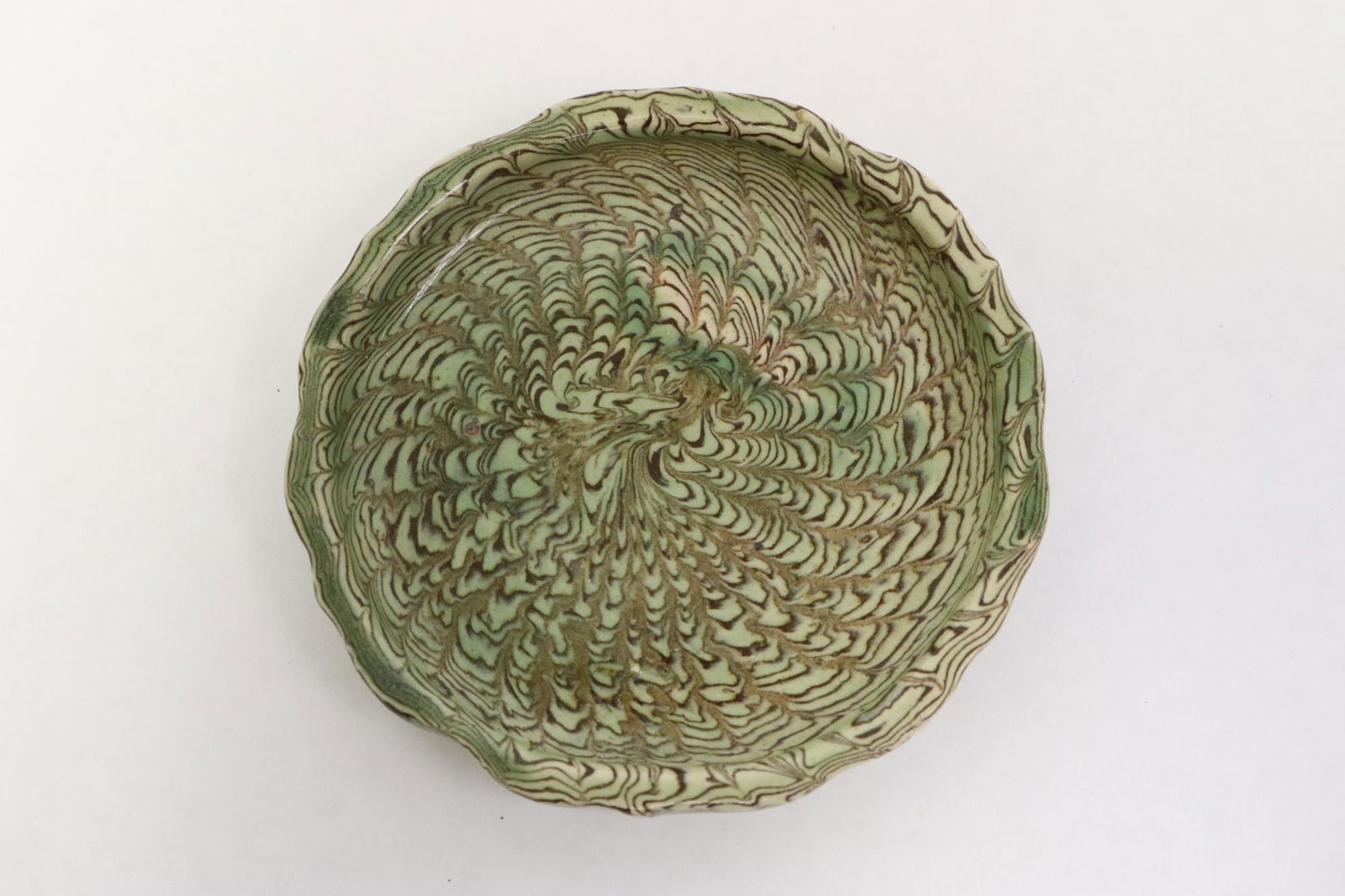 Chinese small marbled plate (1 of 8)