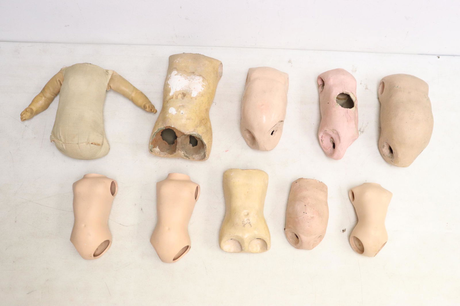 Lot of antique doll bodies (1 of 9)